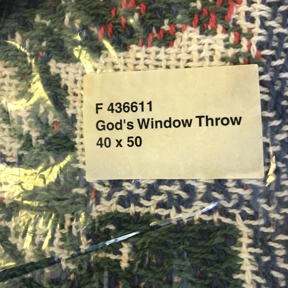 Avon vintage God's Window throw 40 in x 50 in